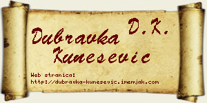 Dubravka Kunešević vizit kartica